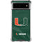 University of Miami Green Jersey Google Pixel 6 Clear Case